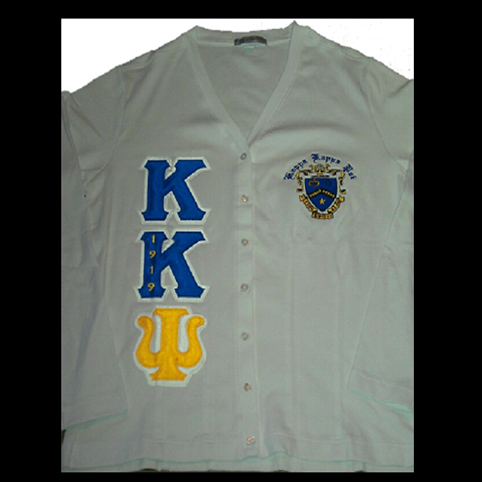 Execute specification Unsafe Kappa Kappa Psi White Cardigan – Young Ryder