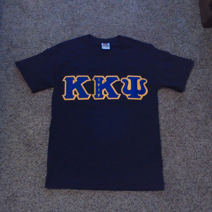 Kappa Kappa Psi Black Shirt with Blue 