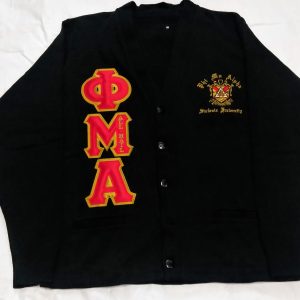 Phi Mu Alpha Black Cardigan Sweater